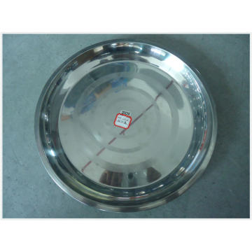 2015 Hot Sale 35/40/45cm Brushed Stainless Steel Plate-Lfc10334-2